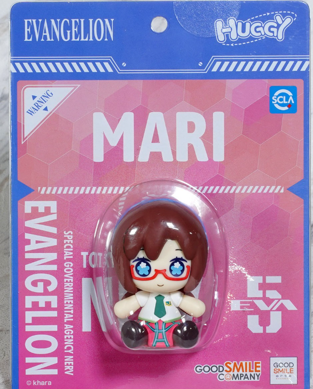 Evangelion Huggy figure of Mari Illustrious Makinami in packaging