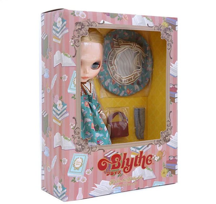 Good Smile Company Blythe Kendra the Bibliophile figure in window box with book theme