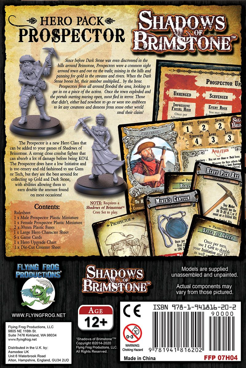 Shadows of Brimstone: Prospector Hero Pack - Good Games