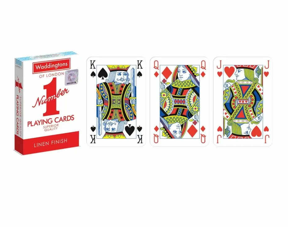 Winning Moves Waddingtons No 1 of London Playing Cards - Blue/Red - Good Games