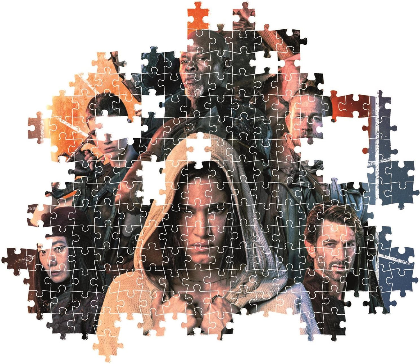 Rebel Moon puzzle compact 1 pieces partially assembled character artwork