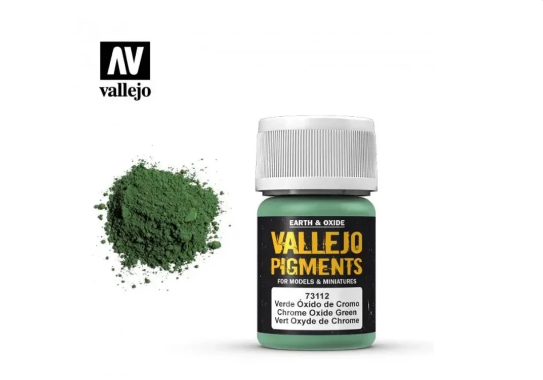 Vallejo Pigment 30ml - Chrome Oxide Green - Good Games