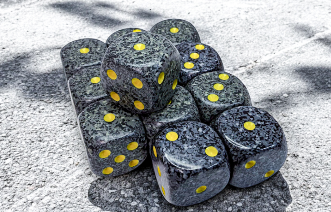 Chessex - Speckled 16mm D6 Dice 12-Piece Set - Urban Camo - Good Games