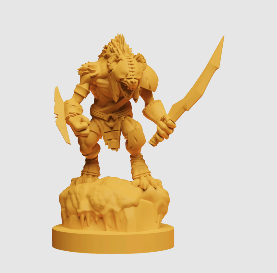Steamforged Games Godtear Fenra Wolf of The End Times &amp; Chainless Curs Miniatures - Good Games