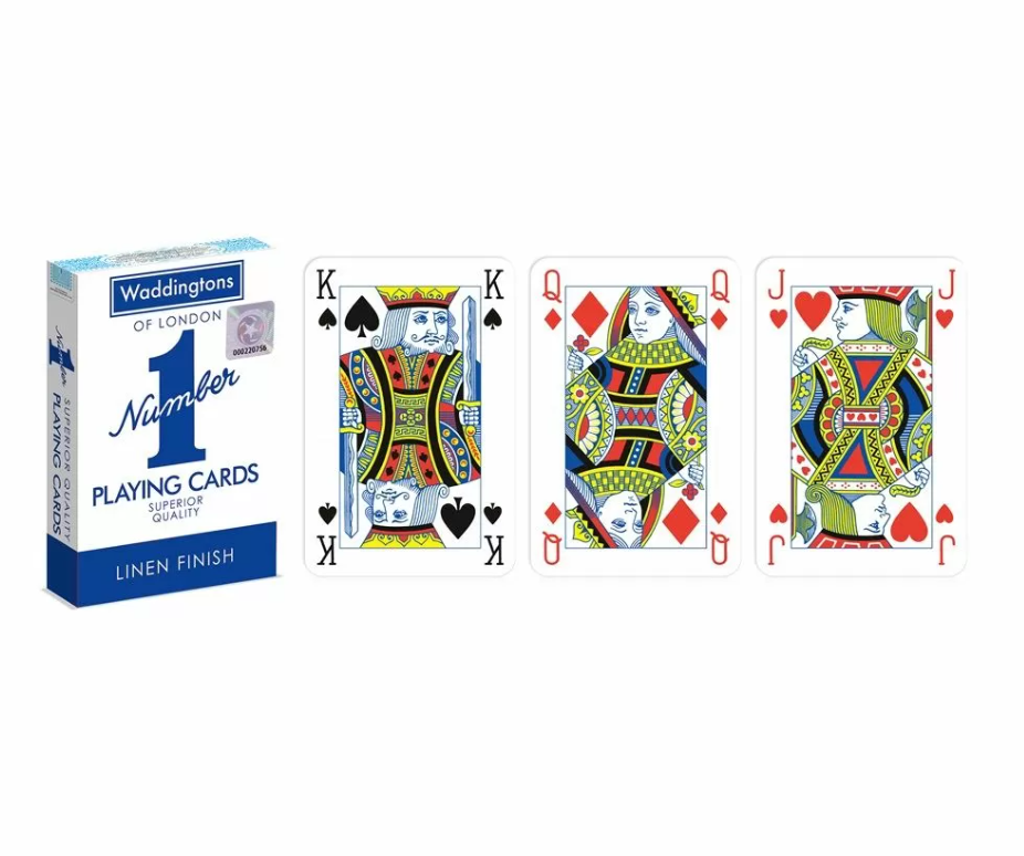 Winning Moves Waddingtons No 1 of London Playing Cards - Blue/Red - Good Games