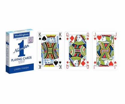 Winning Moves Waddingtons No 1 of London Playing Cards - Blue/Red - Good Games