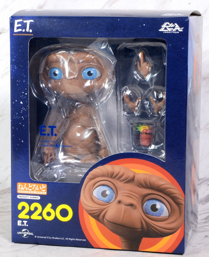 ET Nendoroid Series 2260 collectible figure in box showing the ET alien