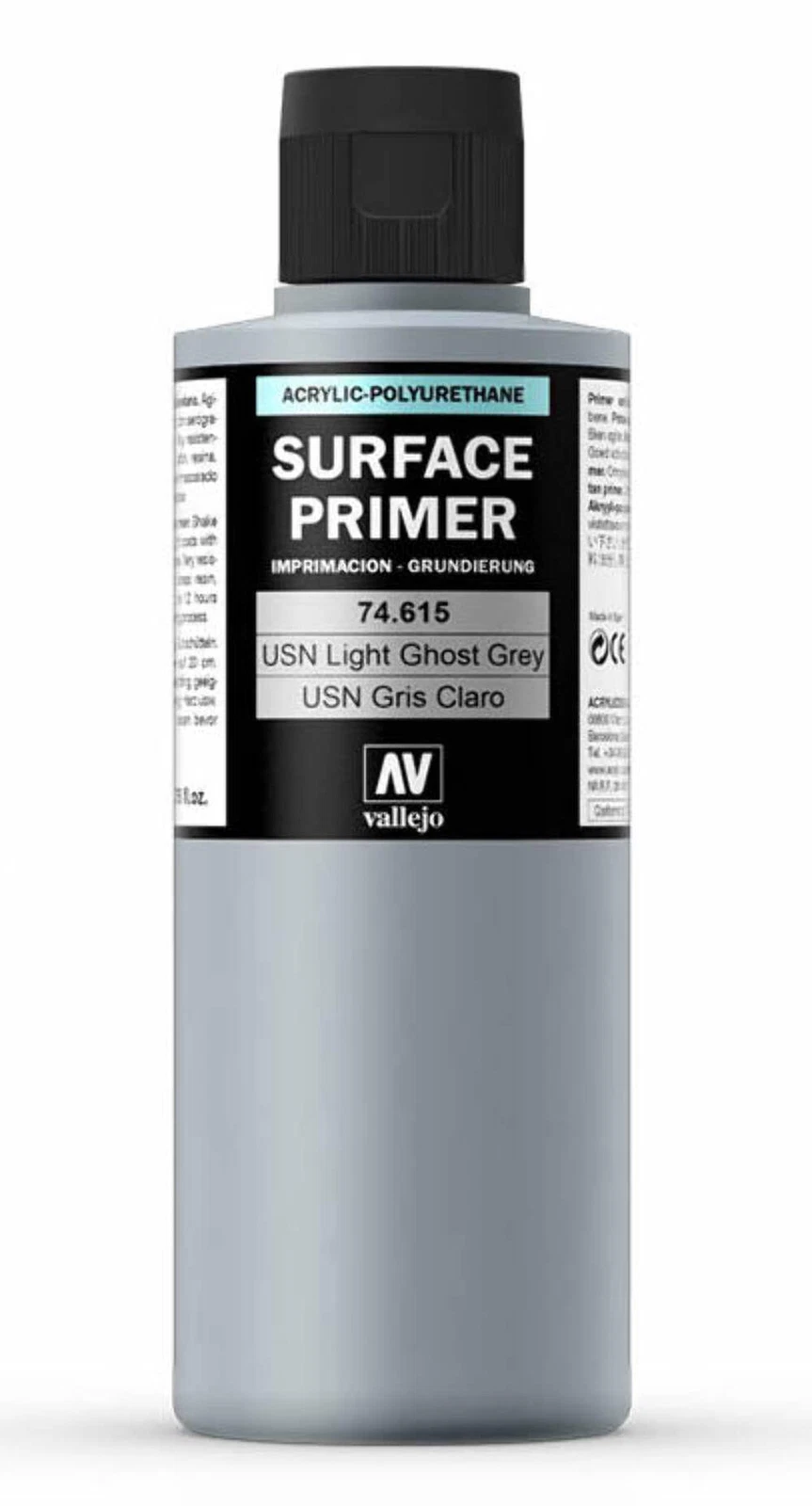 Vallejo Surface Primer 200ml - USN Light Ghost Grey - Good Games