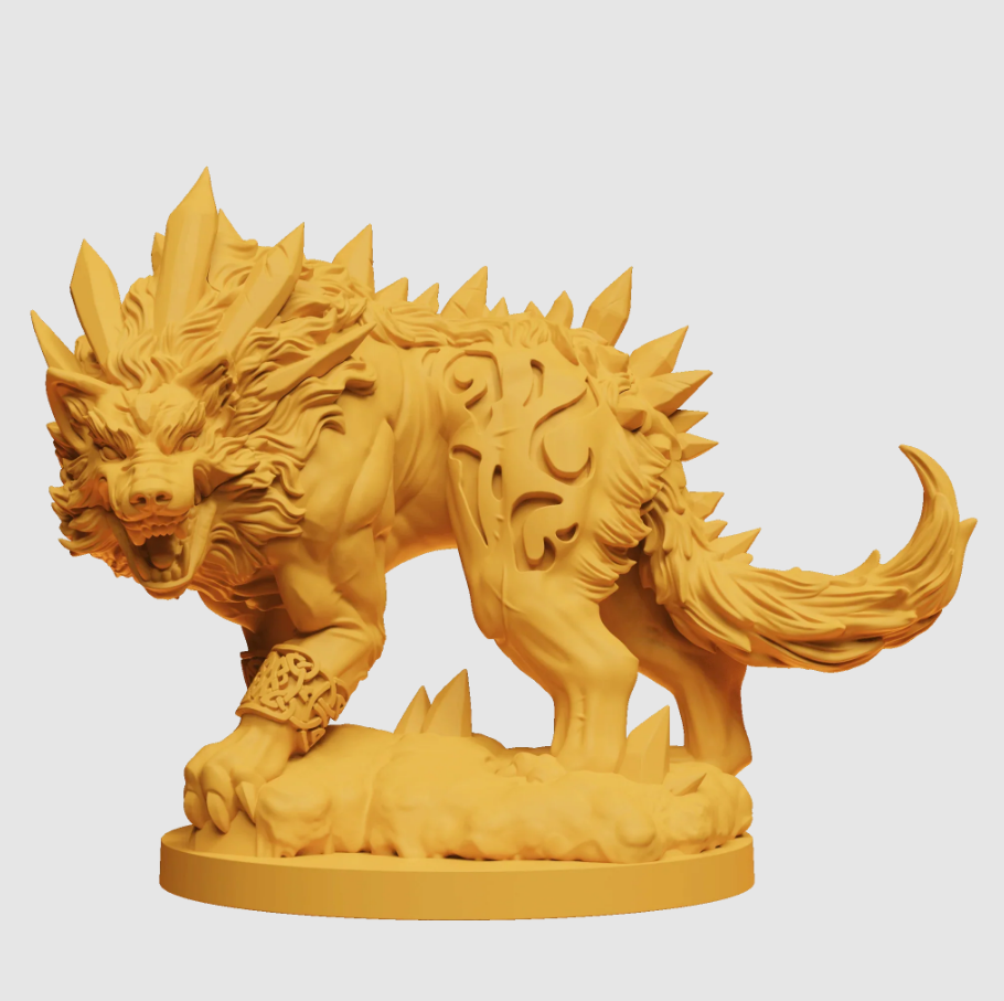 Steamforged Games Godtear Fenra Wolf of The End Times & Chainless Curs Miniatures - Good Games