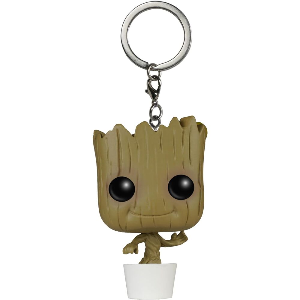 Funko Pop! Baby Groot in pot keychain, Marvel Guardians of the Galaxy vinyl figure