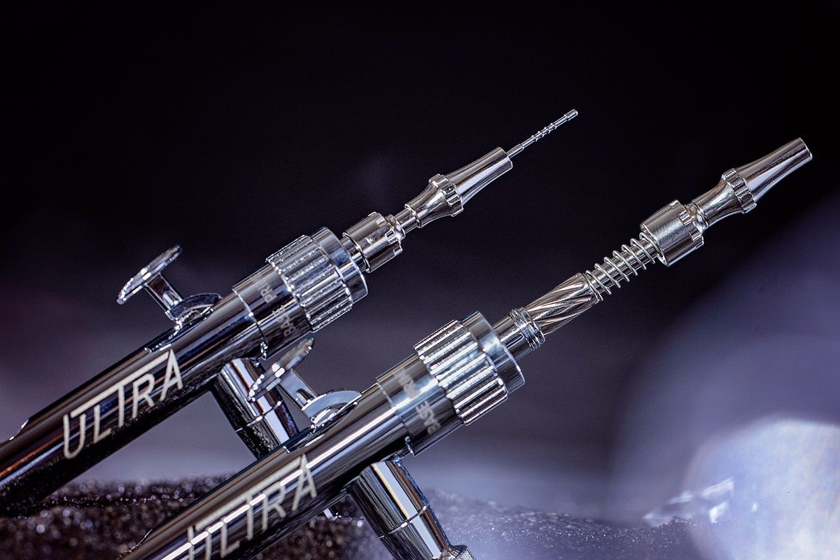 H&S Airbrushes - Ultra 2024 Airbrush - 0.45mm Needle 5ml Cup - Good Games