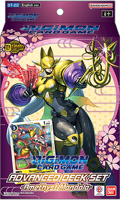 Digimon Card Game: Advanced Deck Display – Amethyst Mandala [ST22] (Preorder)