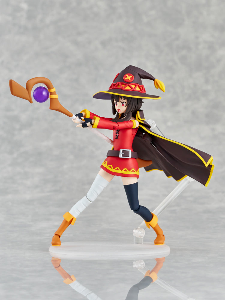 Konosuba Megumin figma action figure with staff and cape