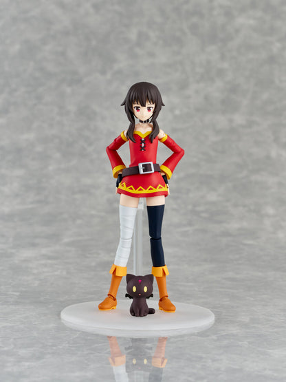 Konosuba Megumin Kadokawa Series plastic model with black Chomusuke cat figure