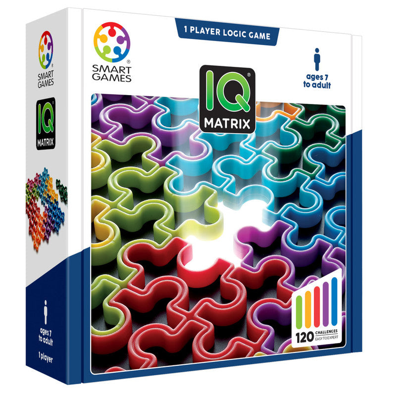 Smart Games IQ Matrix 1 Player Logic Game for Ages 7 to Adult with 120 Challenges