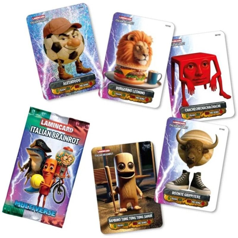 Lamincard Italian Brainrot Multiverse 5 card pack