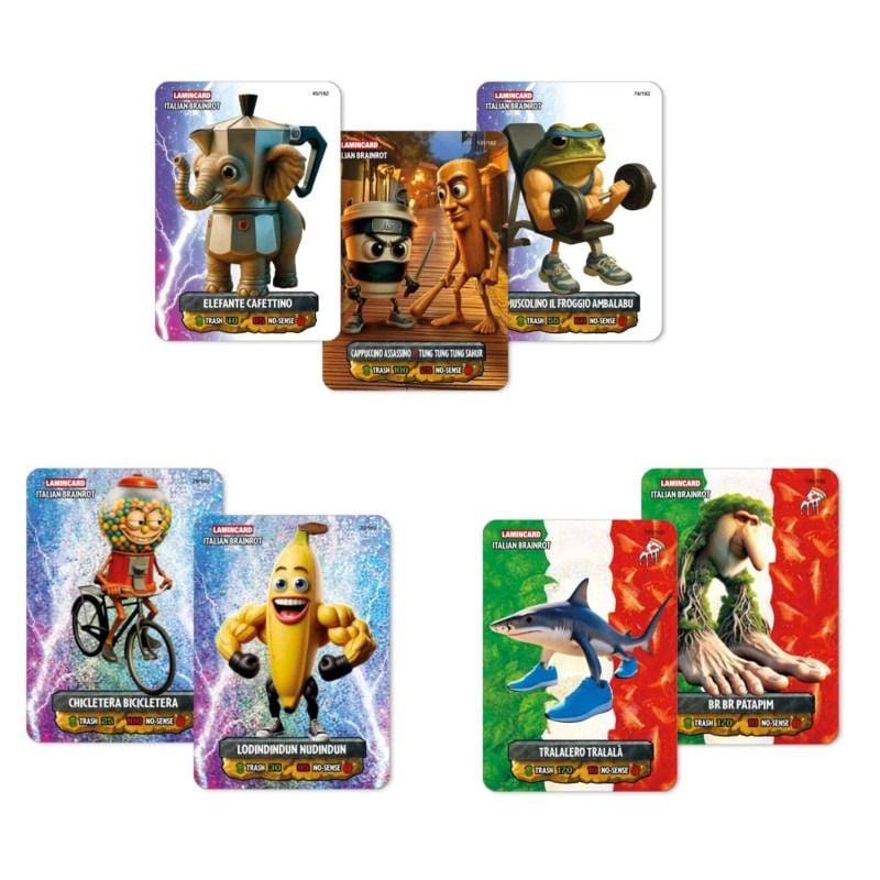 Lamincard Italian Brainrot Multiverse 5 card pack