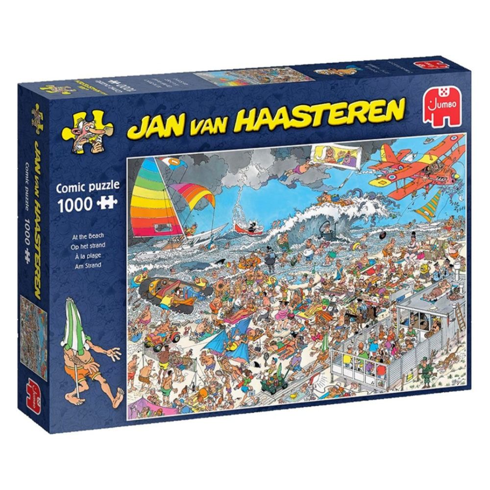 Jan Van Haasteren At The Beach 1000 Piece JIgsaw - Good Games