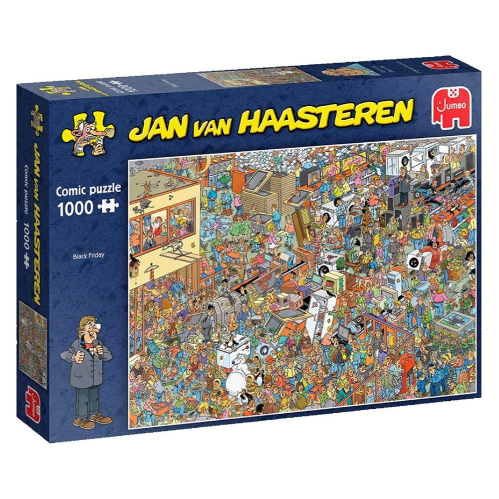 Jan Van Haasteren Black Friday 1000 Piece Jigsaw - Good Games