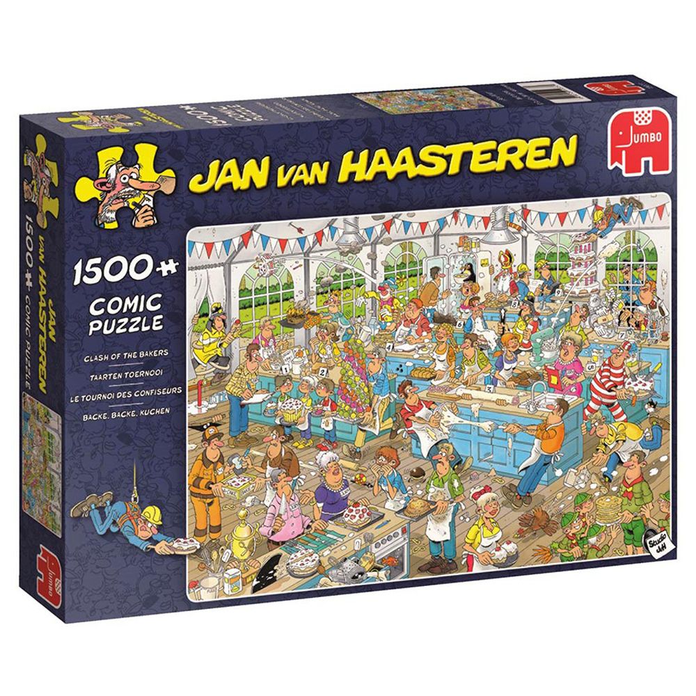 Jan Van Haasteren - Clash Of Bakers 1500 Piece Jigsaw - Good Games