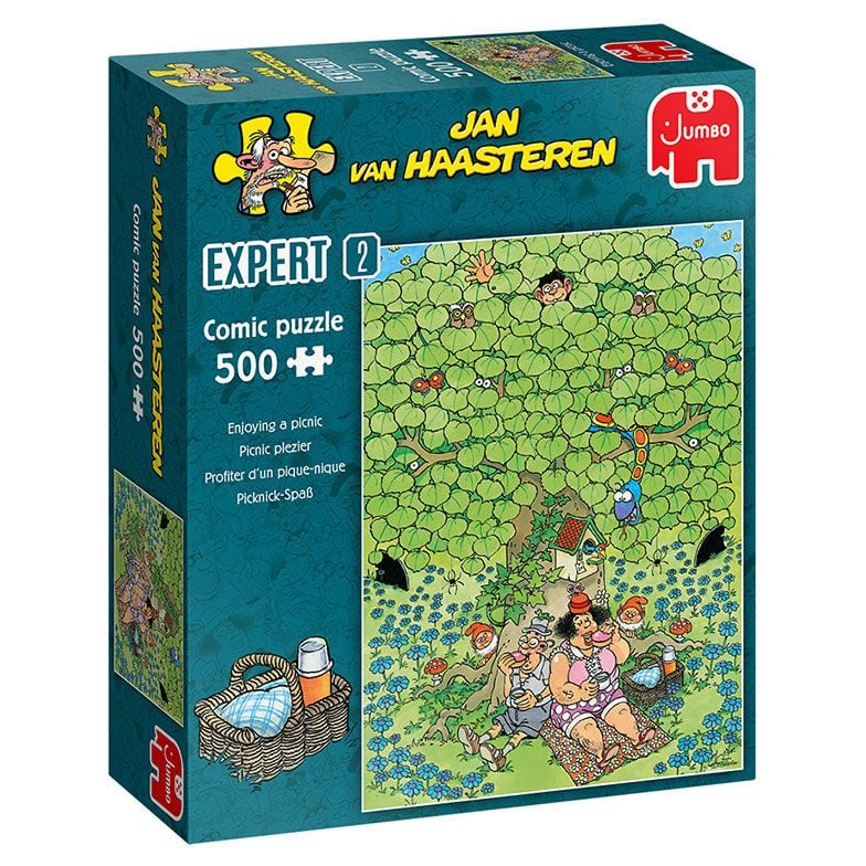 Jan Van Haasteren - Expert - Enjoying a Picnic 500 Piece Jigsaw