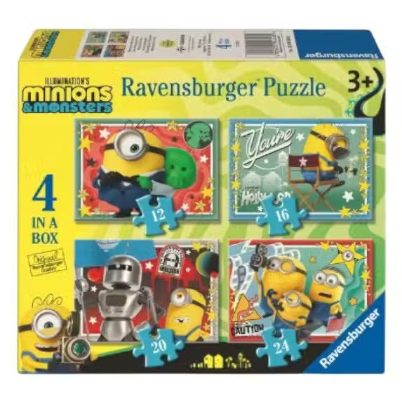 Ravensburger - Minions 3 Puzzle 12/16/20/24 Piece Jigsaw