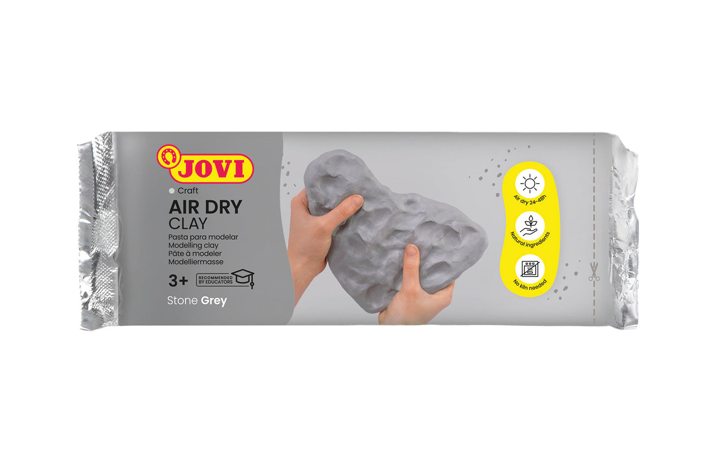 Jovi - Air Dry Clay Bar 500g (Grey)