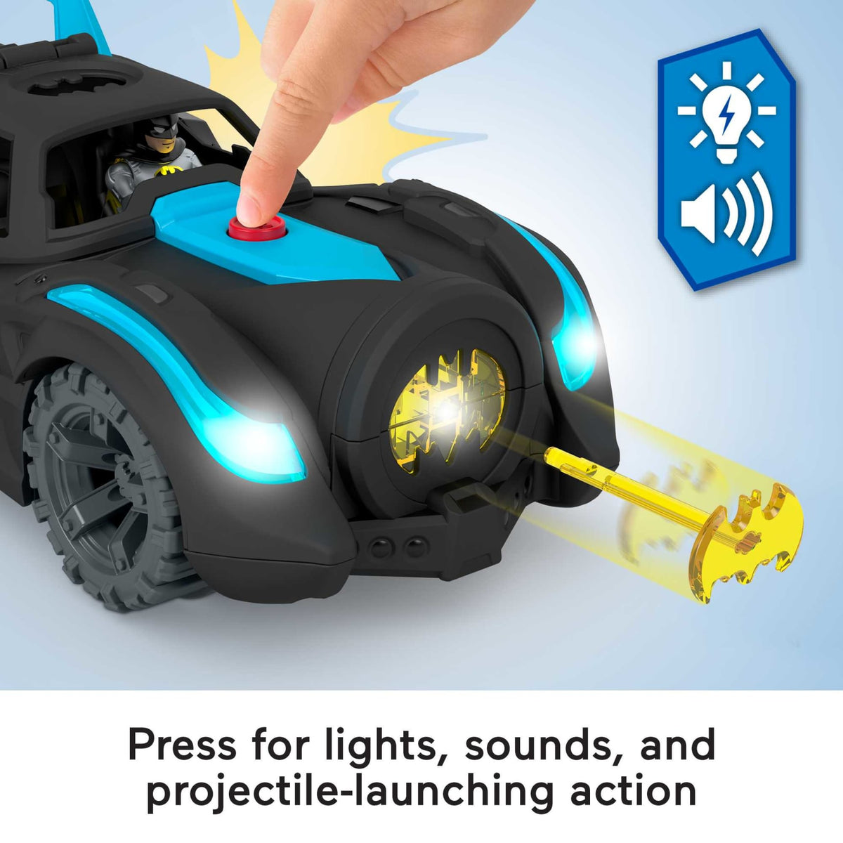 Fisher-Price - Imaginext DC Super Friends Lights &amp; Sounds Batmobile F22 - Good Games