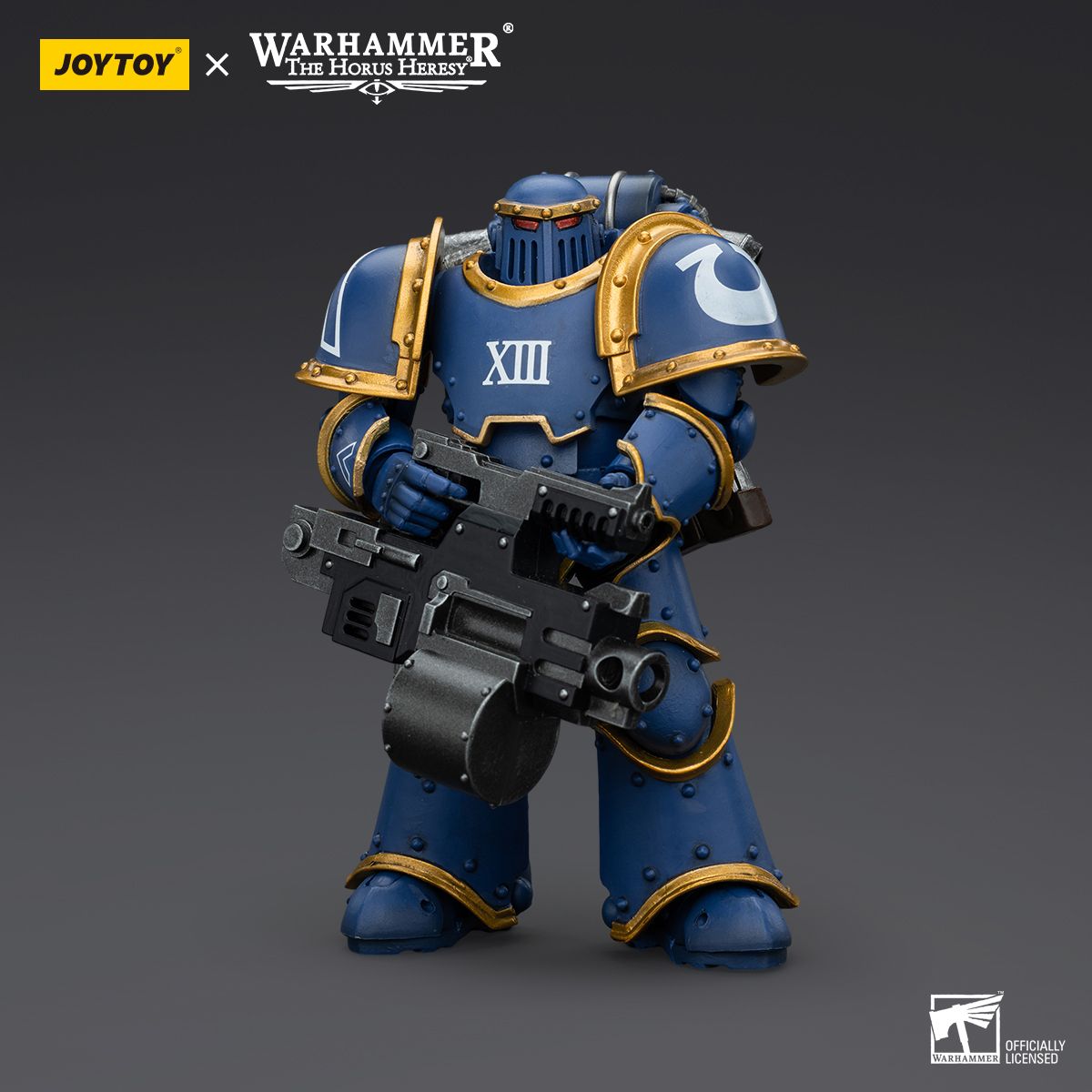 Warhammer Collectibles: 1/18 Scale Ultramarines Legion MKIII Tactical Support Squad Legionary w Bolt - Good Games