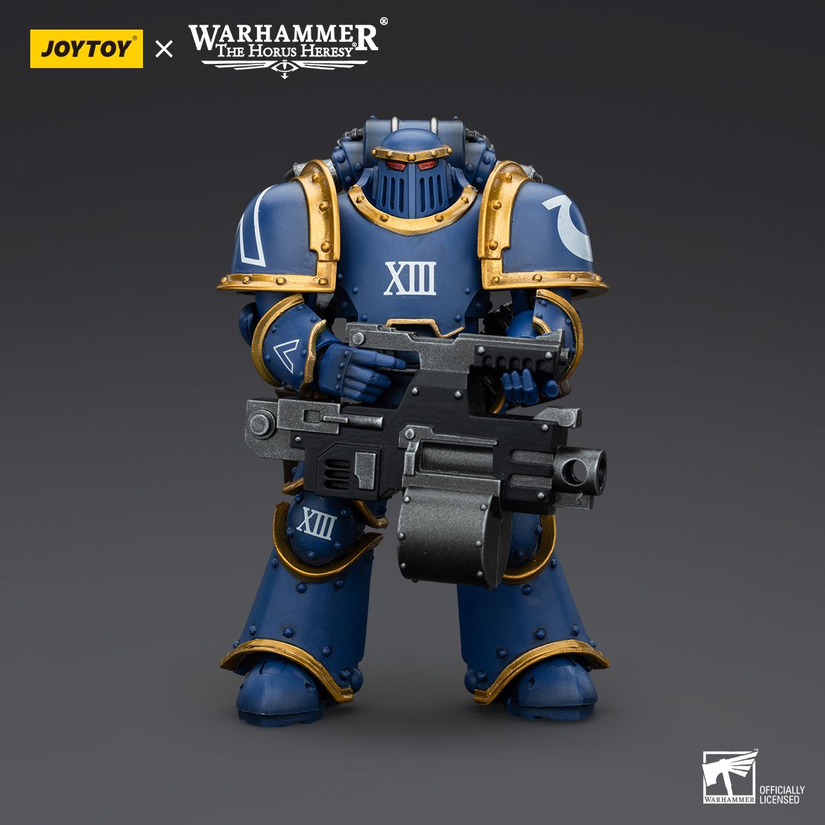Warhammer Collectibles: 1/18 Scale Ultramarines Legion MKIII Tactical Support Squad Legionary w Bolt - Good Games
