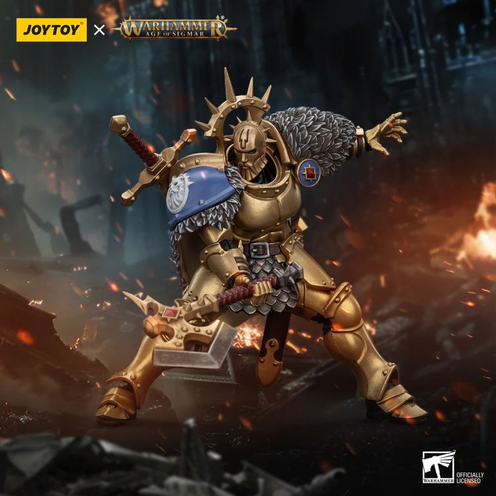 Warhammer Collectibles: 1/18 Scale Stormcast Eternals The Blacktalons Hendrick; The Silver Wolf (Preorder) - Good Games