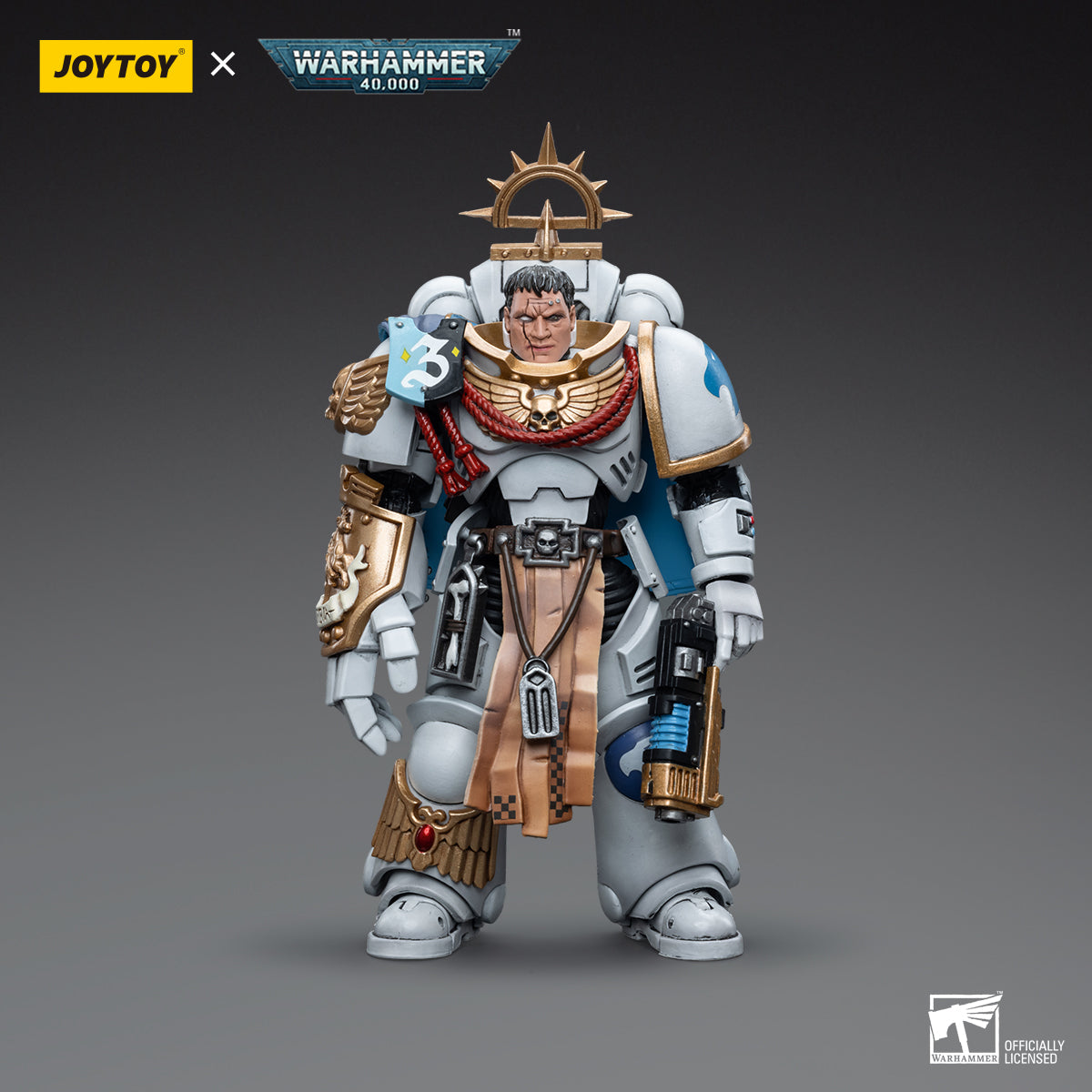 Warhammer Collectibles: 1/18 Scale Space Marines White Consuls Captain Messinius - Good Games