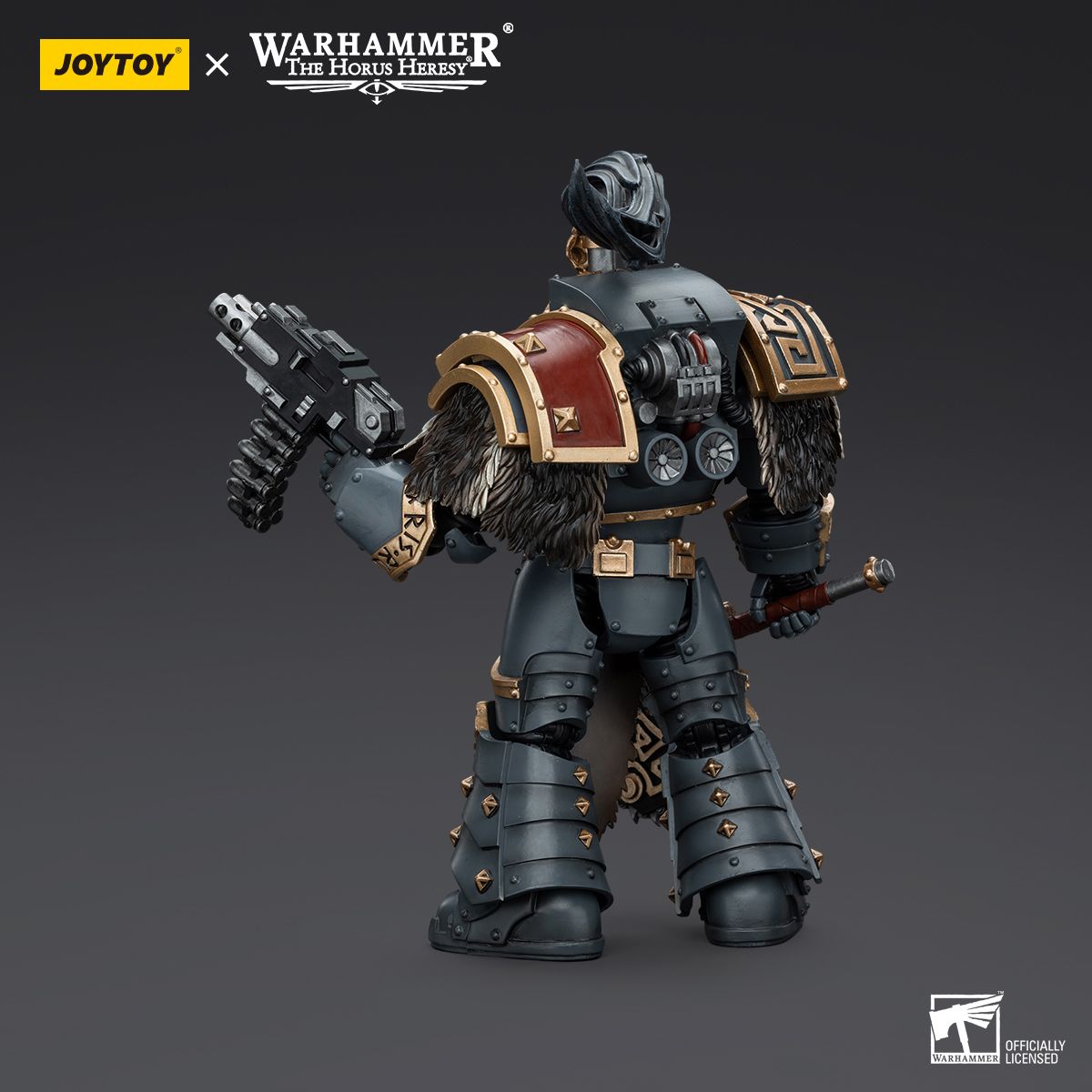 Warhammer Collectibles: 1/18 Scale Space Wolves Varagyr Wolf Guard Squad Varagyr Thegn (Preorder)