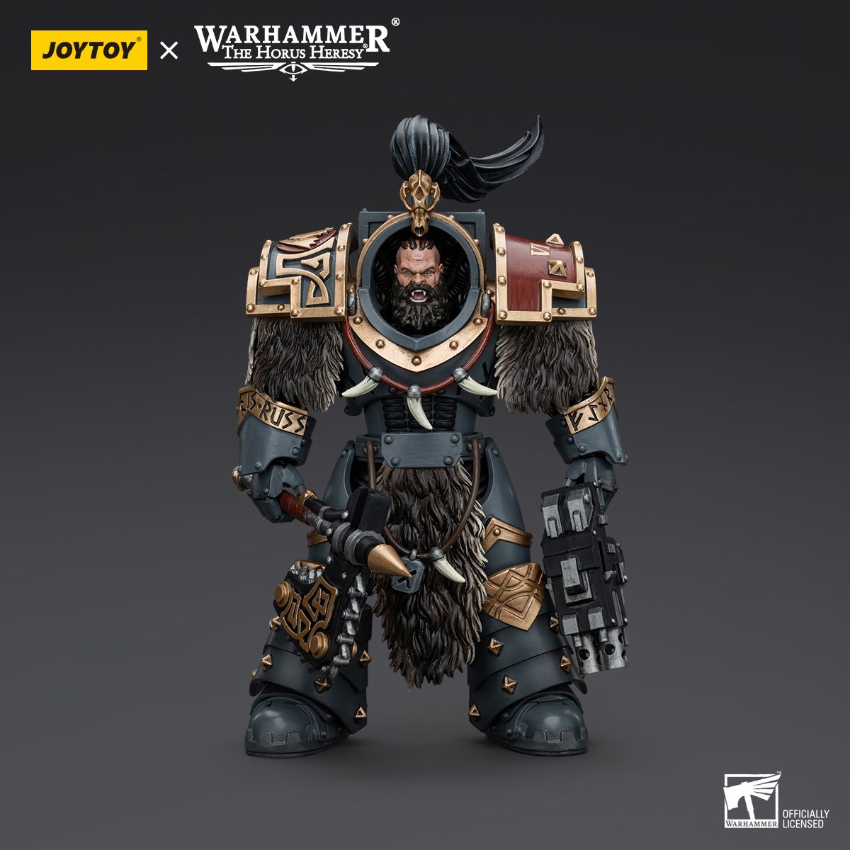 Warhammer Collectibles: 1/18 Scale Space Wolves Varagyr Wolf Guard Squad Varagyr Thegn (Preorder)