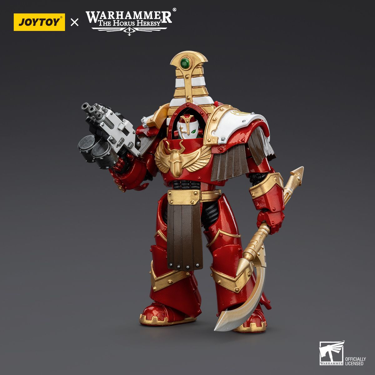 Warhammer Collectibles: 1/18 Scale Thousand Sons Sekhmet With Combi-Bolter And Achea Force Weapon (Preorder)