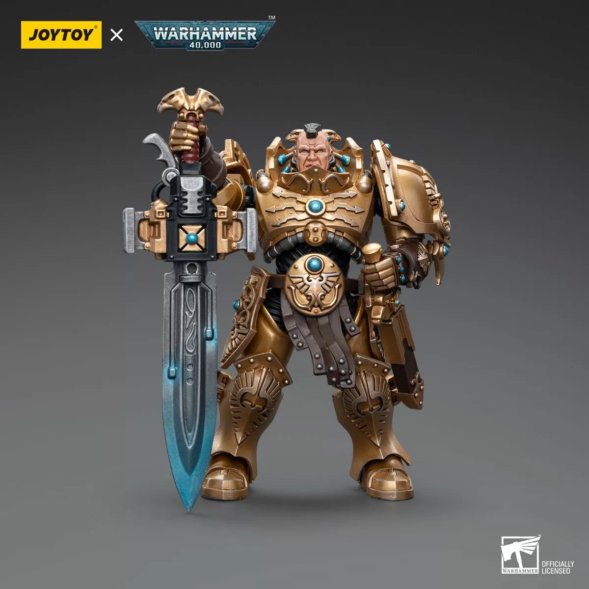 Warhammer Collectibles: 1/18 Scale Adeptus Custodes Custodian Guard With Sentinel Blade
