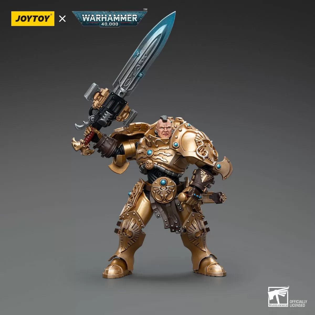 Warhammer Collectibles: 1/18 Scale Adeptus Custodes Custodian Guard With Sentinel Blade