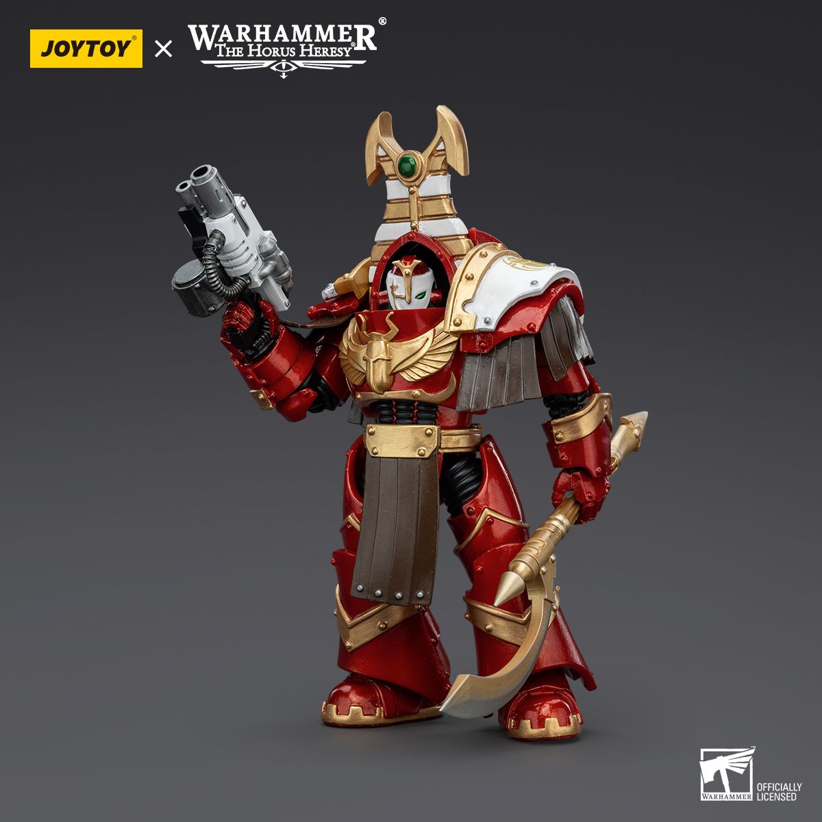 Warhammer Collectibles: 1/18 Scale Thousand Sons Sekhmet With Combi-Melta And Achea Force Weapon
