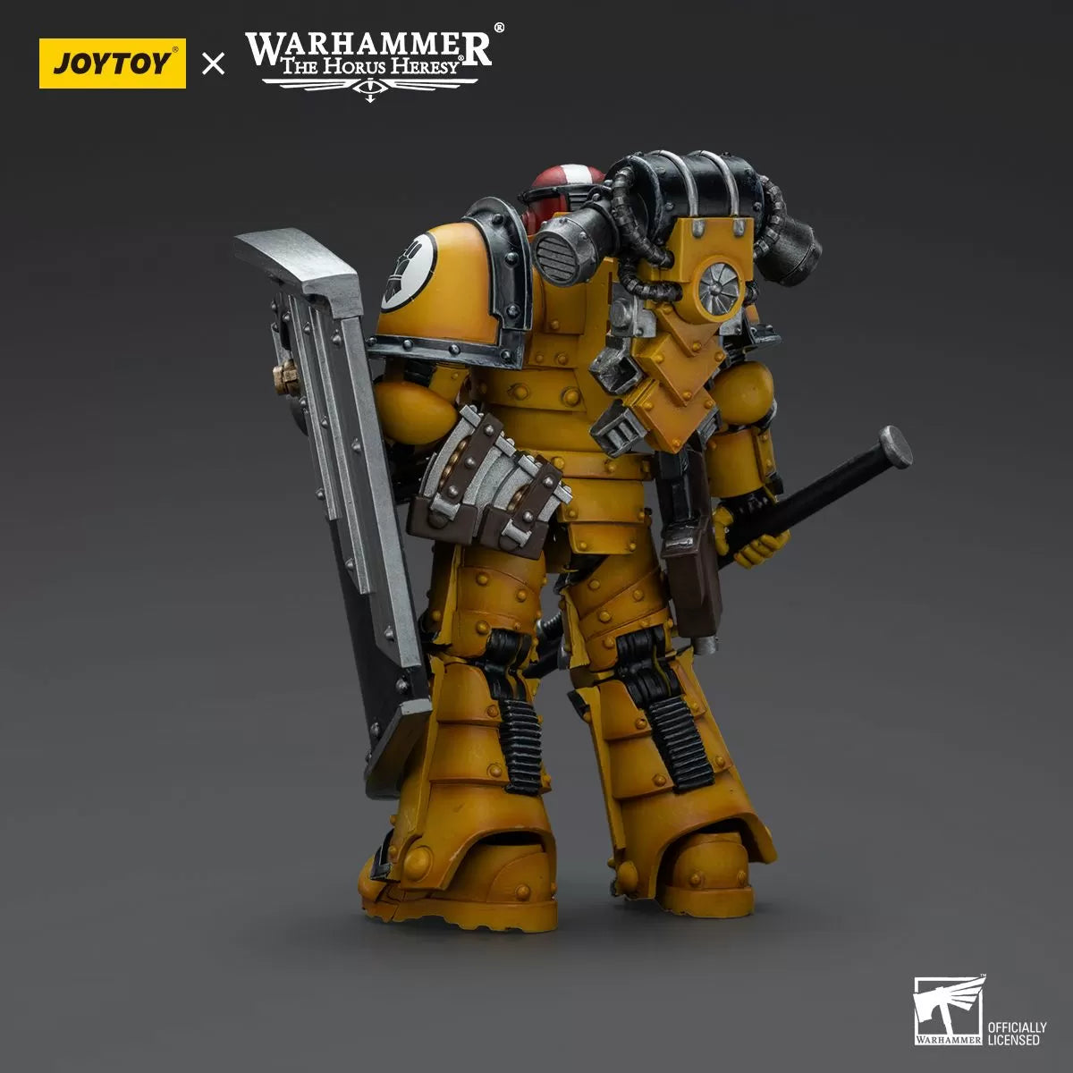 Warhammer Collectibles: 1/18 Scale Imperial Fists Legion MkIII Breacher Squad Sergeant with Hammer