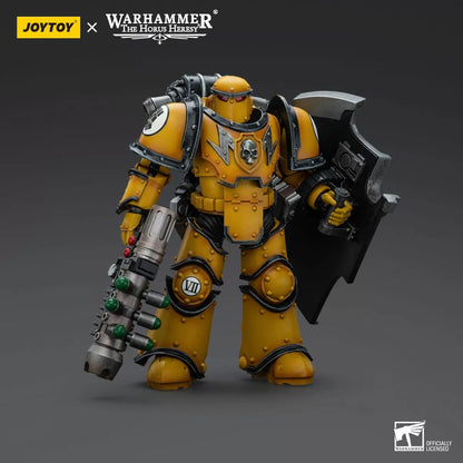 Warhammer Collectibles: 1/18 Scale Imperial Fists Legion MkIII Breacher Squad Legion Breacher w Gun - Good Games