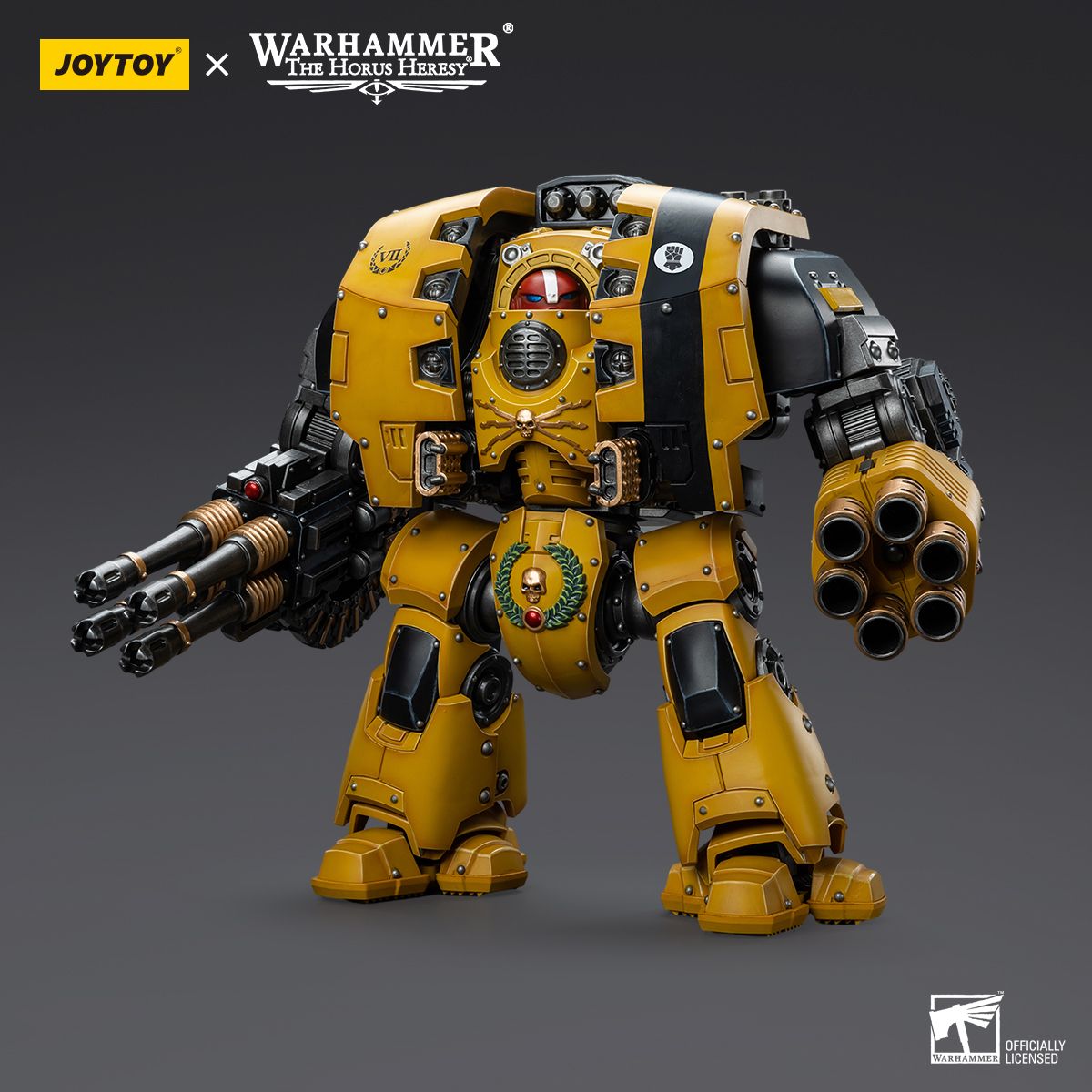 Warhammer Collectibles: 1/18 Scale Imperial Fists Leviathan Dreadnought with Cyclonic Melta Lance (Preorder)