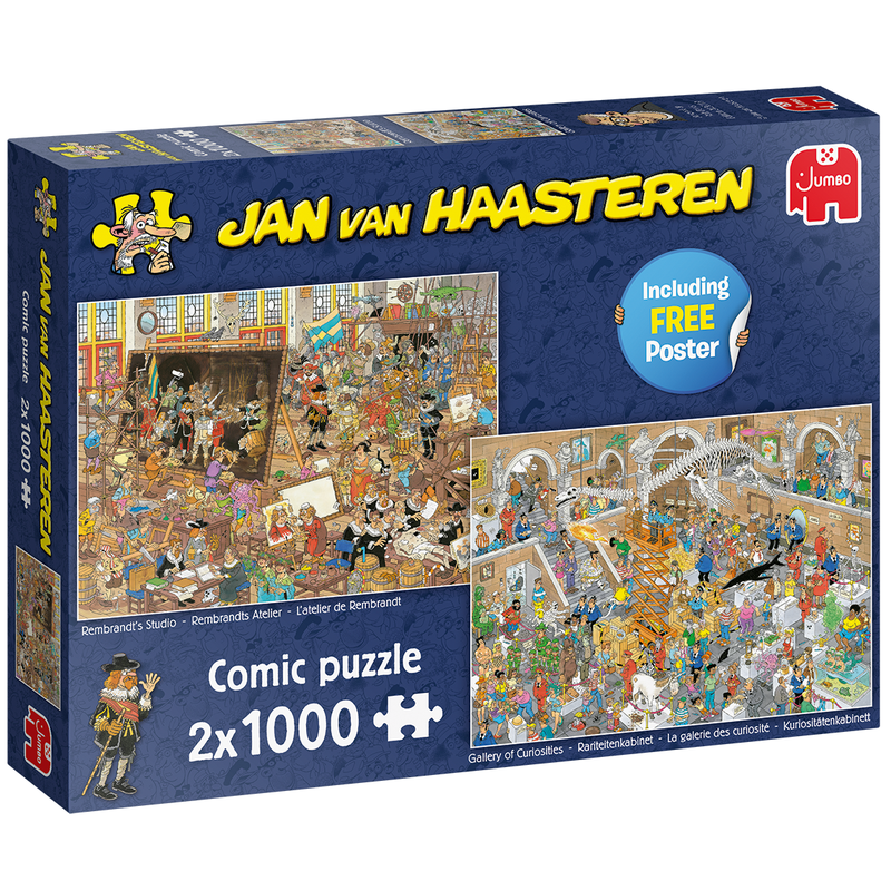 Jan Van Haasteren - Studio Gallery - 2x1000 Piece Jigsaw - Good Games