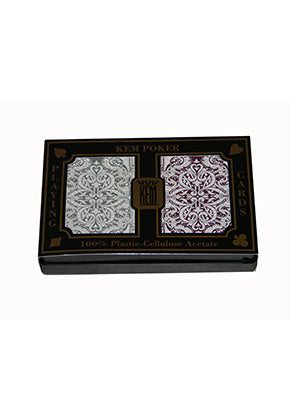 Kem Arrow Green/Brown Narrow Standard Playing Cards - Good Games