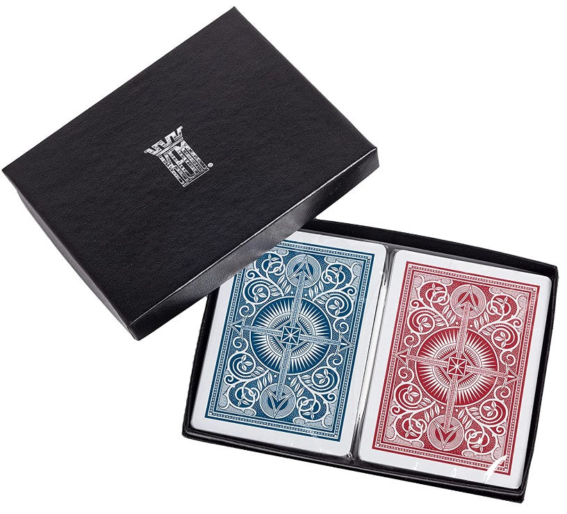 Kem Arrow Red/Blue Narrow Standard Playing Cards - Good Games