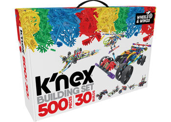 knex - Wings and Wheels 500 Pieces 30 Builds