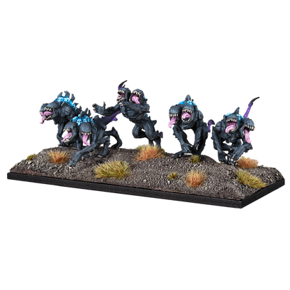 Kings of War Nightstalker Shadowhound Troop miniature troop on base