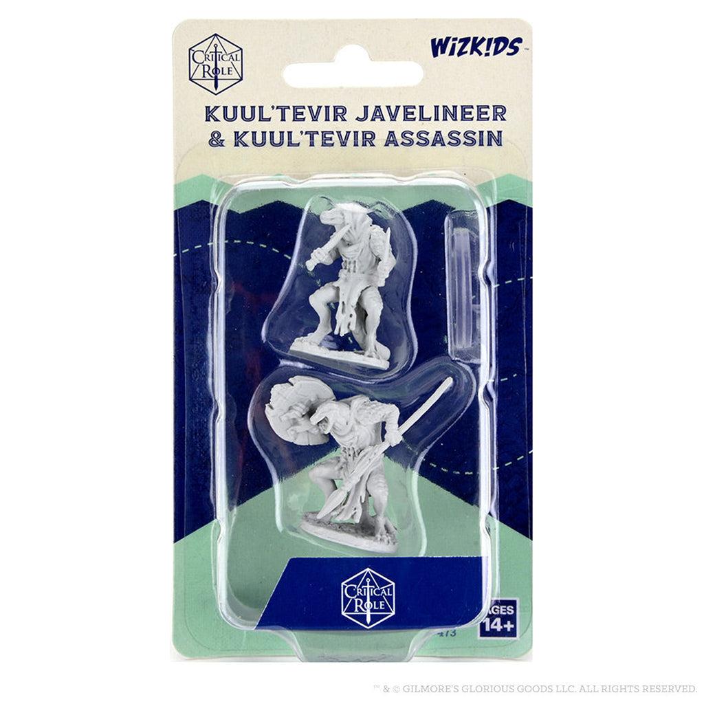 Critical Role Unpainted Miniatures: Kuul'tevir Javelineer & Assassin - Good Games