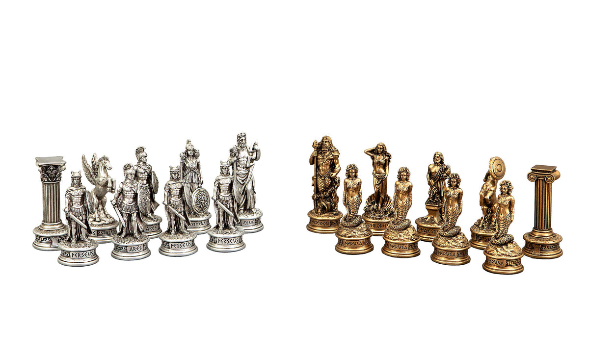 Dal Rossi European Warriors Chessmen 85mm