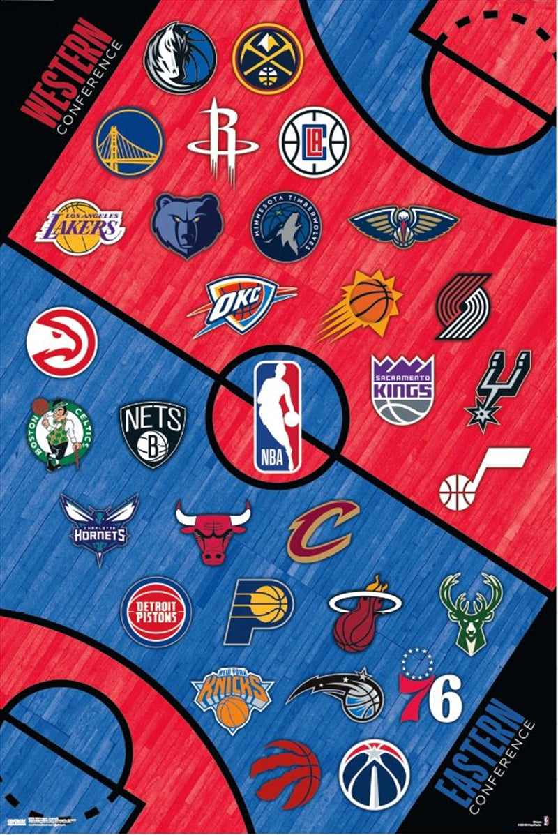 NBA - League Logos 22 Poster