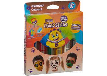 Little Brian - Face Paint Sticks Classic 6 Pack